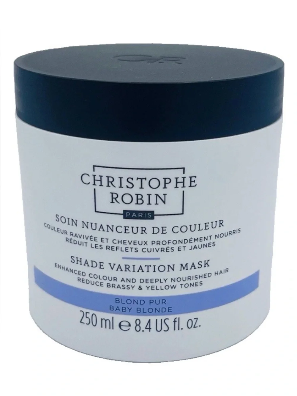 Christophe Robin Shade Variation Mask Baby Blonde 250ml Nutritive Hair Care New